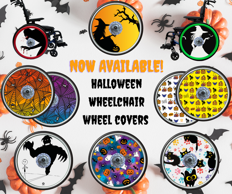 Halloween Wheelchair Spoke Guards Spooky Accessories