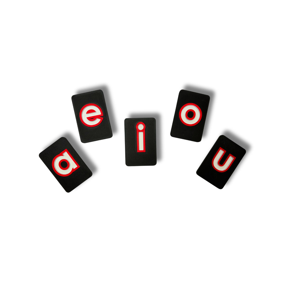 Tactile vowel tiles for accessible early phonics learning for blind and visually impaired, CVI 