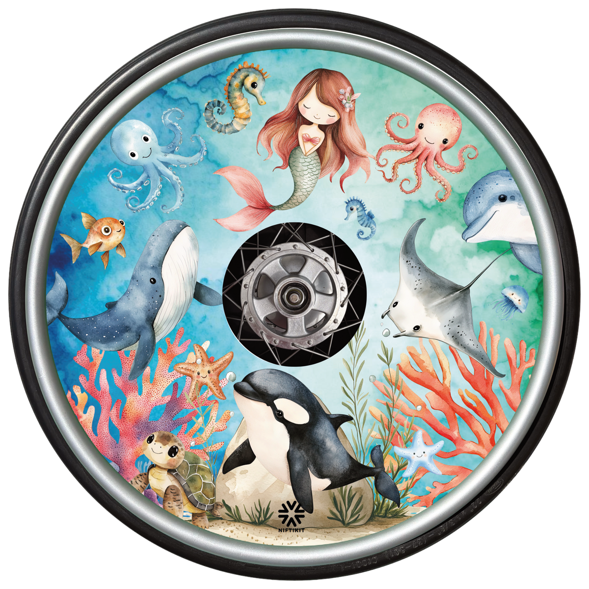 Ocean Dreams Wheelchair Wheel Covers | Niftikit