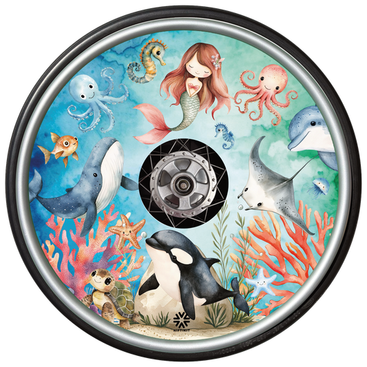 Ocean Dreams Wheelchair Wheel Covers | Niftikit