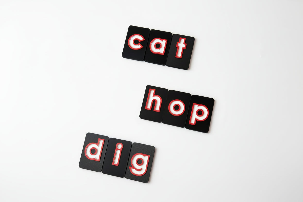 Tactile high contrast alphabet learning tiles for severely sight impaired visually impaired 